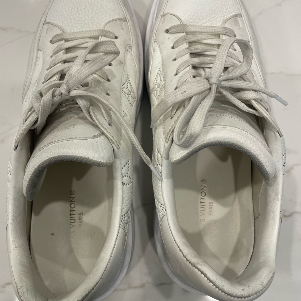 Louis Vuitton Ivory Leather Sneakers